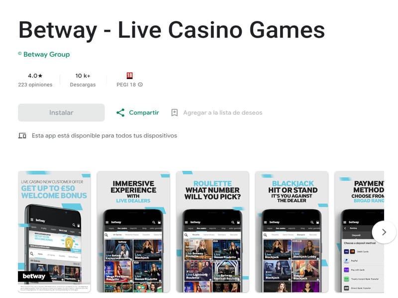 Как внести деньги в приложение Betway